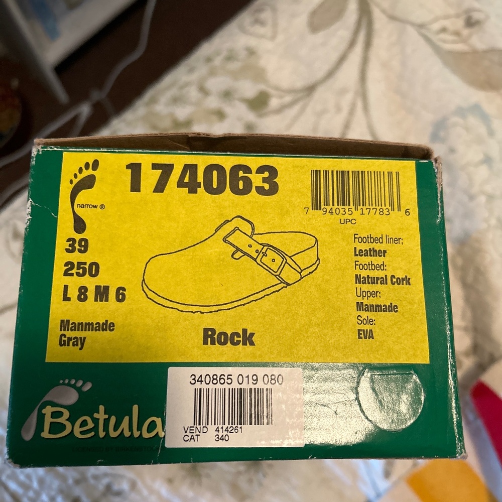 Brand new, unique Birkenstock clogs